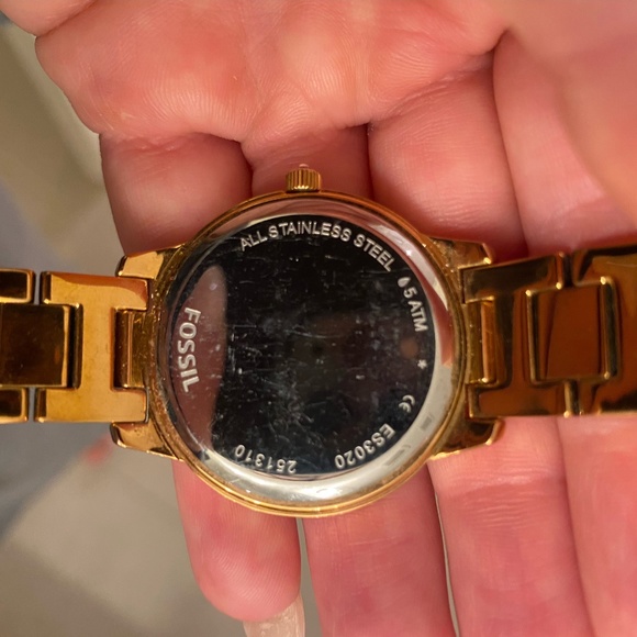 Fossil Women's Rose Gold Watch with Crystal Accents - Stainless Steel - Picture 3 of 4